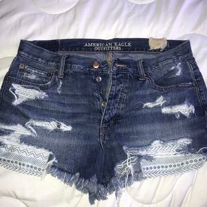 Denim shorts